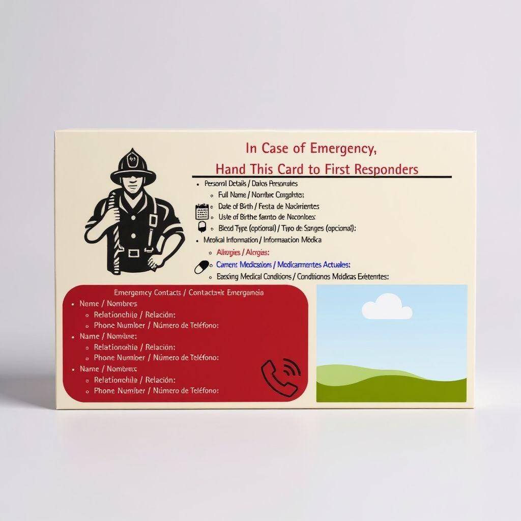 Emergency Car Safety Single Bundle: Seat Belt Cover, Contact Card & Money Clip